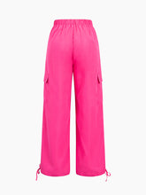 Neon Lights Drawstring Cargo Pants